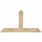 Ekena Millwork Portland Rough Sawn Timber Gable Bracket, Douglas Fir, 60"W x 32"H x 4"D x 6"F, 13/12 Pitch GBW060X32X0406POR00RDF - alternate 1